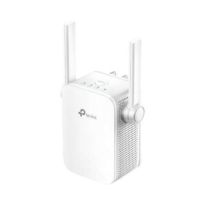 RE205 Repetidor / Extensor de Cobertura WiFi AC TP Link, 750 Mbps, doble banda 2.4 GHz y 5 GHz, con 1 puerto 10/100 Mbps con 2 antenas externas