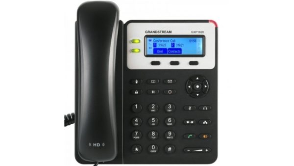 GXP-1620 Teléfono IP Grandstream SMB de 2 líneas con 3 teclas de función programables y conferencia de 3 vías, 5 Vcd
