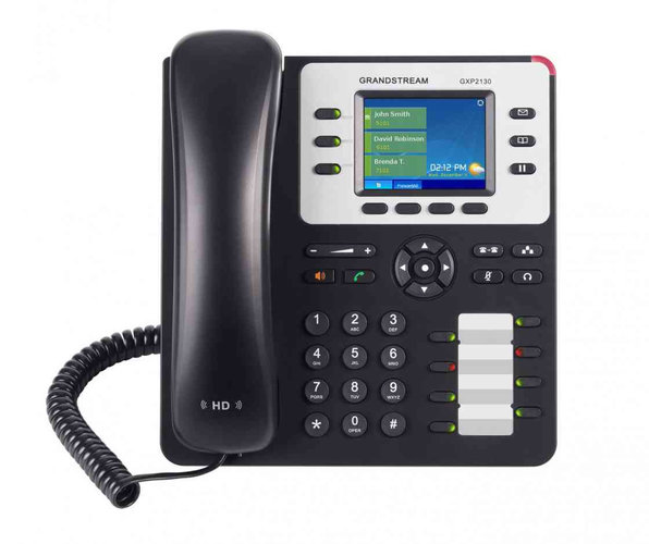 GXP-2130 Teléfono IP Grandstream Empresarial de 3 Líneas PoE