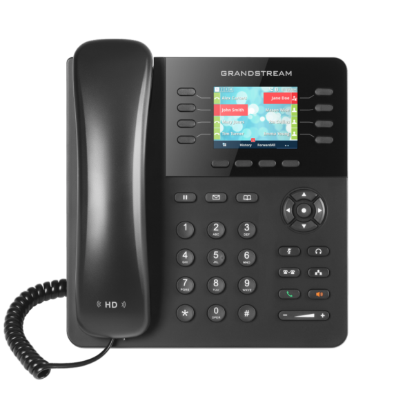 GXP-2135 Teléfono IP Grandstream SMB PoE 8 Líneas 4 Teclas de Función y conferencia de 4 vías. PoE