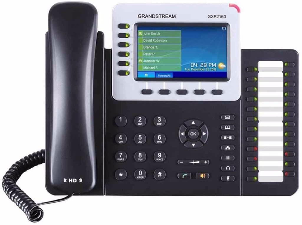 GXP-2160 Teléfono IP Grandstream 6 Líneas pantalla color y Audio HD, PoE