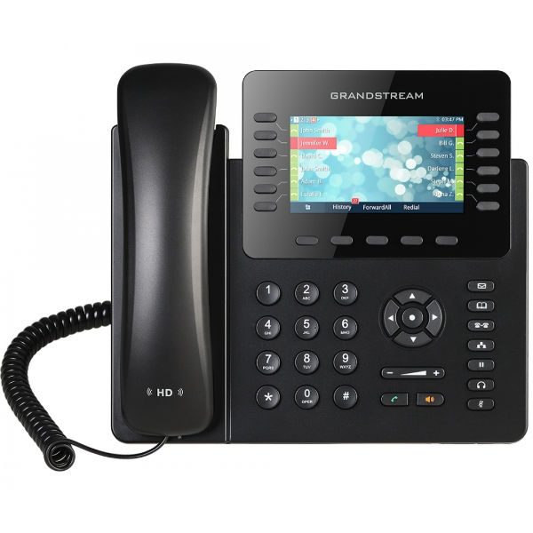 GXP-2170 Teléfono IP Grandstream empresarial de 12 Líneas con 5 teclas de función y conferencia de 4 vías, PoE