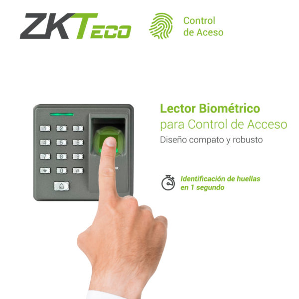 CONTROL DE ACCESO Y ASISTENCIA ZKTECO X7 BASICO LECTOR BIOMETRICO PROXIMIDAD STAND ALONE