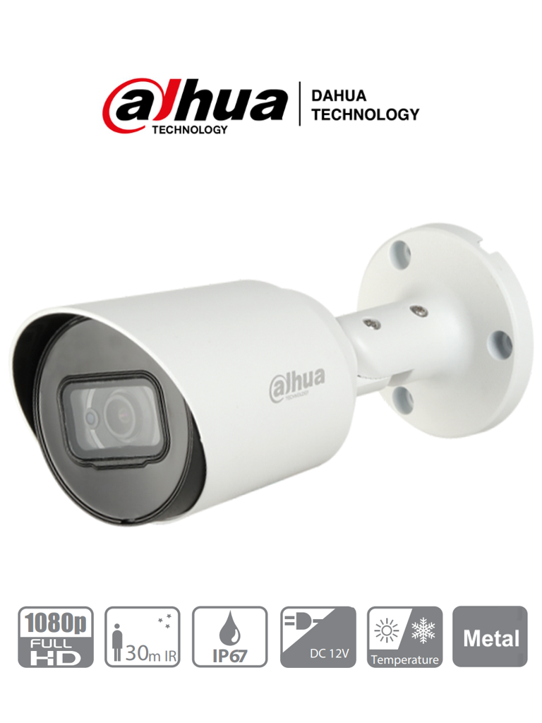 DAHUA HFW1200T-36- Camara Bullet HDCVI 1080p/ 90 Grados de Apertura