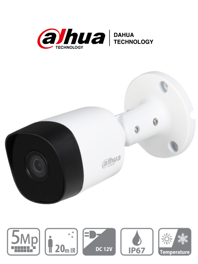 COOPER B1A51-28 Camara Bullet de 5 Megapixeles Lente 2.8 mm 106 Grados Apertura