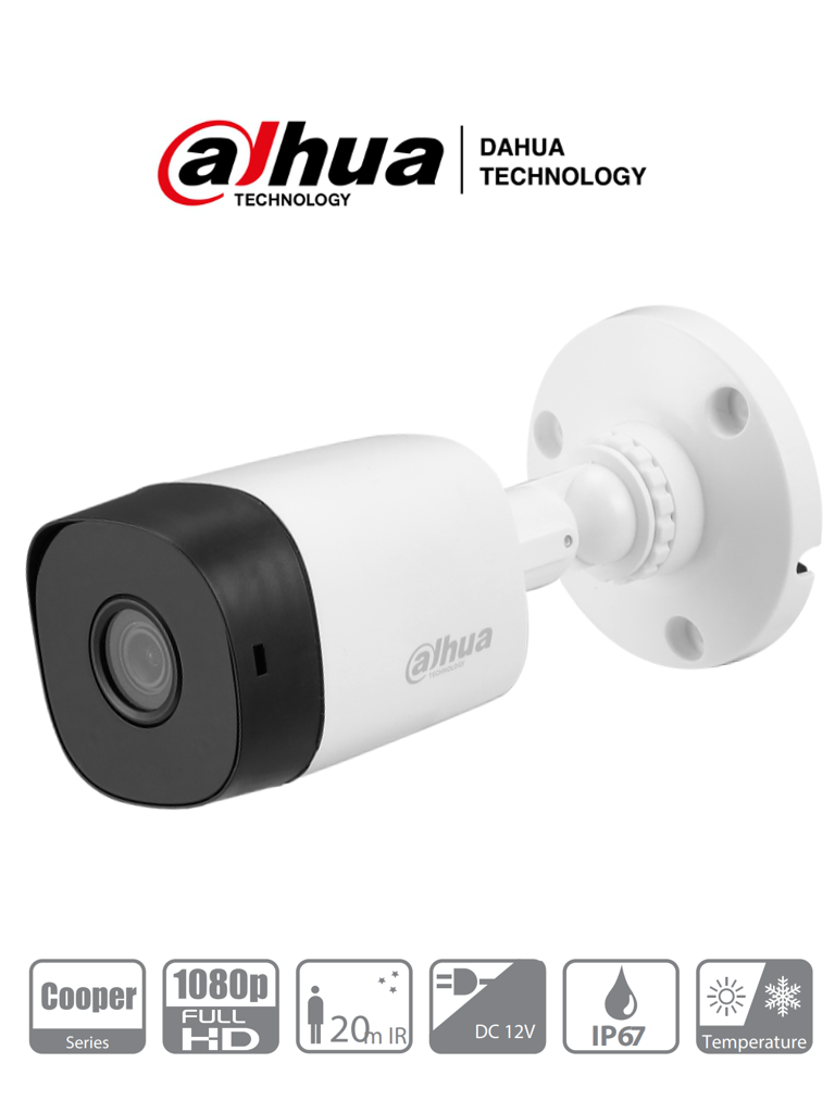 COOPER B1A21 - Camara Bullet HDCVI 1080p/ 720p/ 93 Grados de Apertura