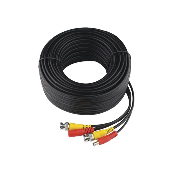 Cable Coaxial DIY-30M-HD con conector BNC y Alimentación de 30m