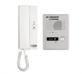 Kit de audio portero con un auricular (expandible hasta 3 auriculares)