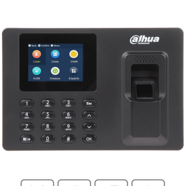 DAHUA DHI-ASA1222E Control de Asistencia de Huella y Password