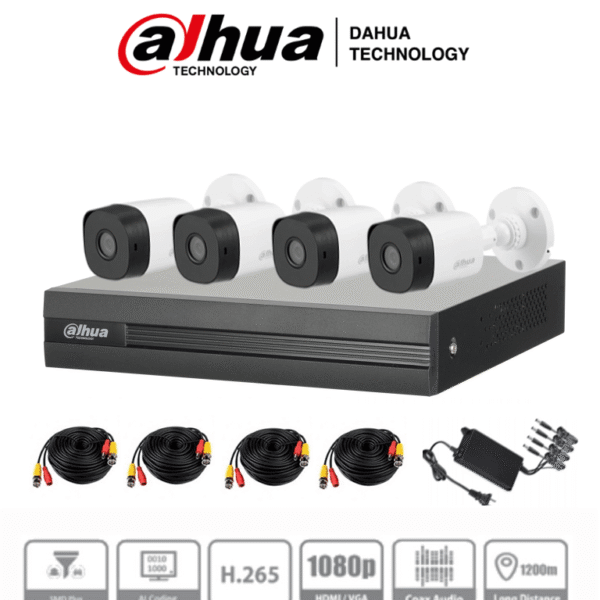 KITXVR1B04-I+4B1A21 - Kit de 4 Canales de 2 Megapixeles