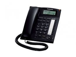 KX-T7716X-B Teléfono 3 líneas LCD, 50mem, CID Negro (Unilínea)